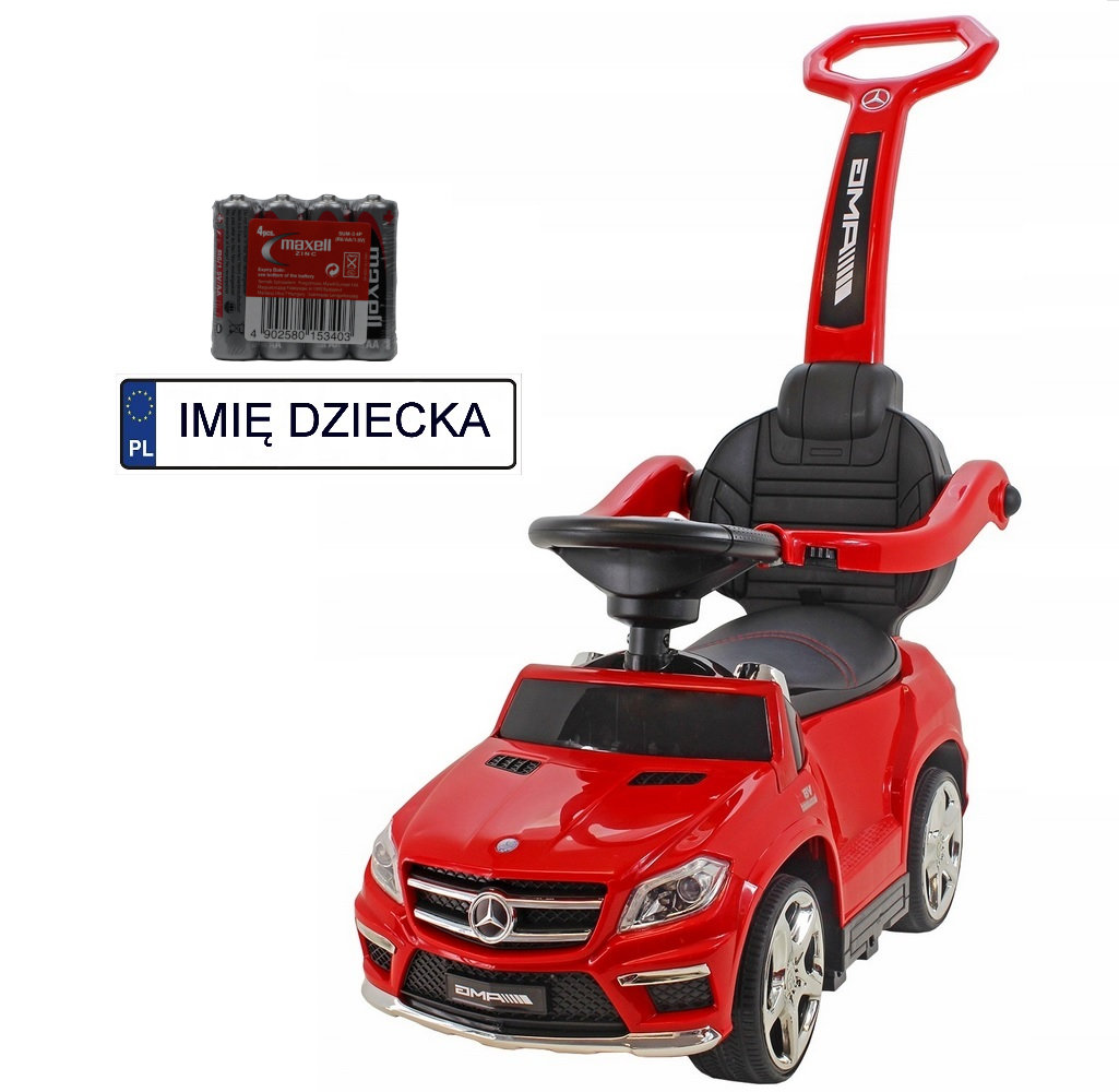 Jeździk Mercedes Gl63 Prezent Na Roczek + Naklejka Tablica Rejestracyjna