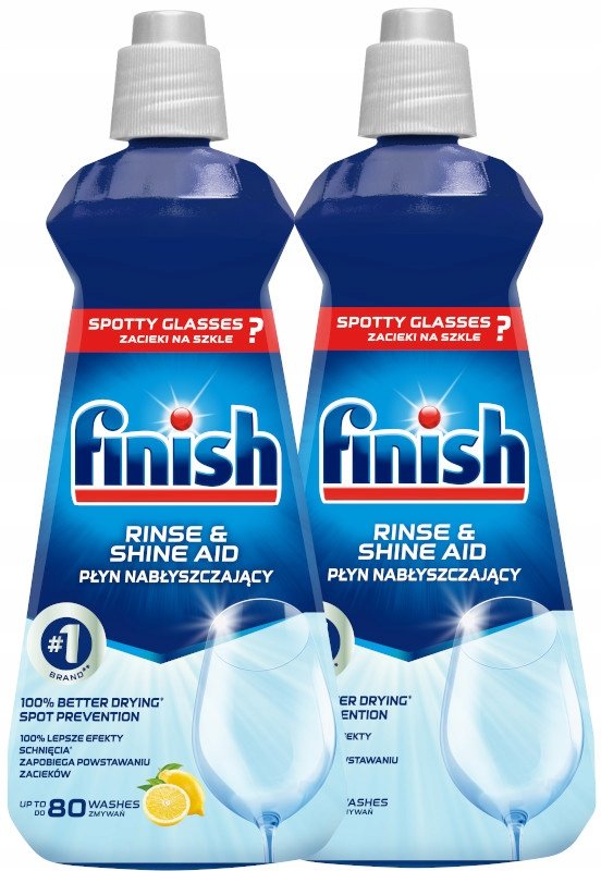 Finish Zestaw Nabłyszczacz Płyn Do Zmywarki Mix 2X400Ml