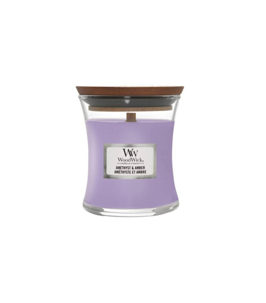 WoodWick Wazon na świecę zapachową małyAmethyst & Bursztyn 85 g