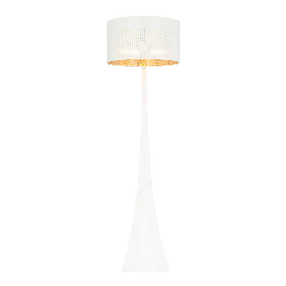 ESTRELLA LP1 WH/GOLD 1155/LP1 lampa podłogowa oryginalny design duży abażur