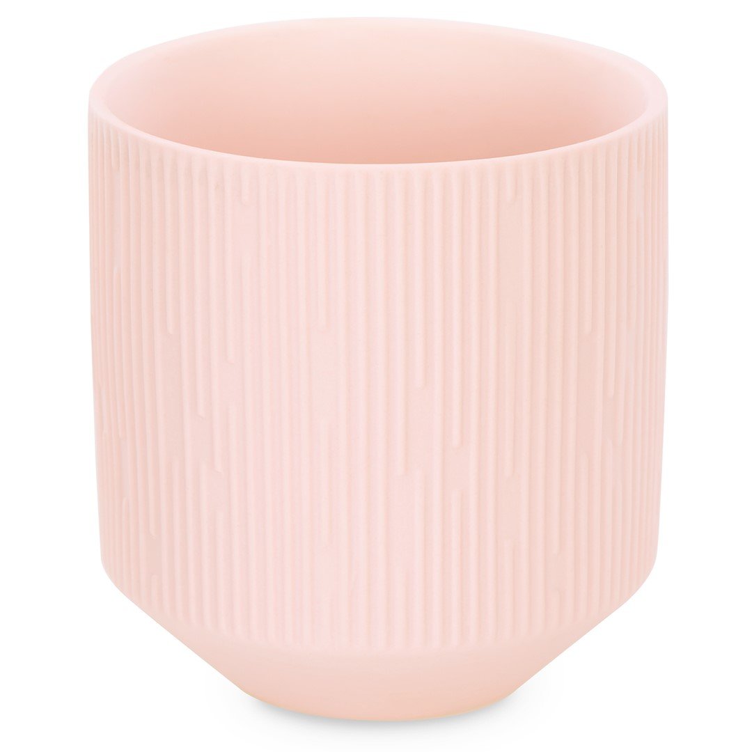 Świecznik PASO kolor koralowy styl nowoczesny do wewnątrz ameliahome - CANDLEHOLDER/AH/PASO/PEACH/9X9,8