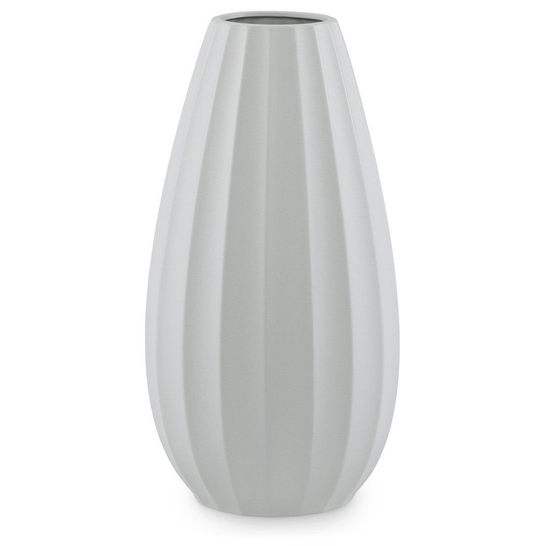 Wazon COB kolor szary styl boho do wewnątrz ameliahome - VASE/AH/COB/GREY/18X33,5