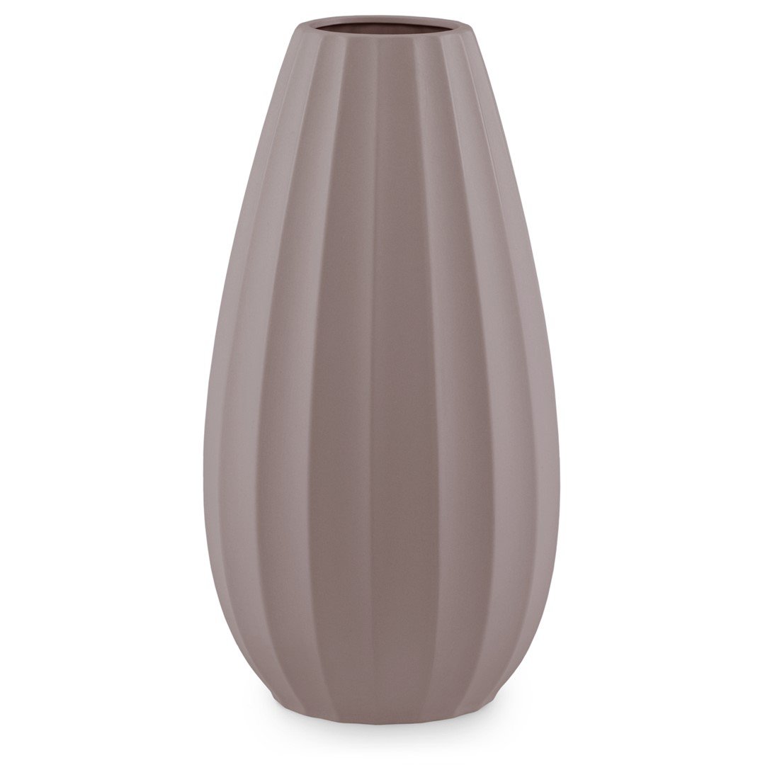 Wazon COB kolor cappuccino styl boho do wewnątrz ameliahome - VASE/AH/COB/CACAO/18X33,5