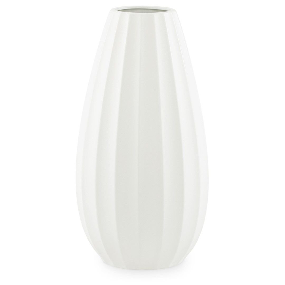 Wazon COB kolor kremowy styl boho do wewnątrz ameliahome - VASE/AH/COB/CREAM/18X33,5