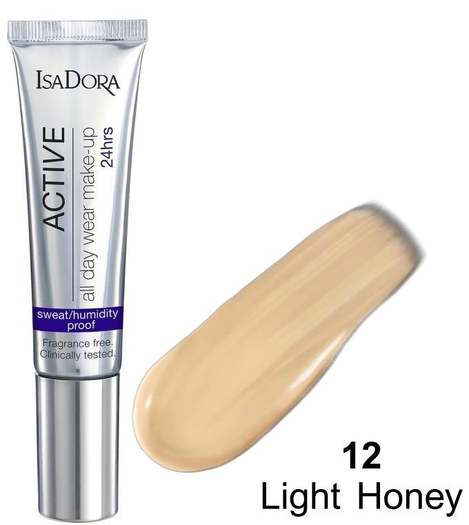 IsaDora Active długotrwały podkład 24h 12 Light Honey 35 ml