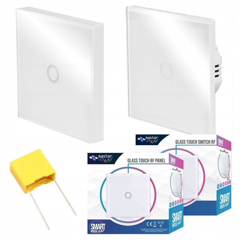 2X Włącznik Schodowy Rf Czarny