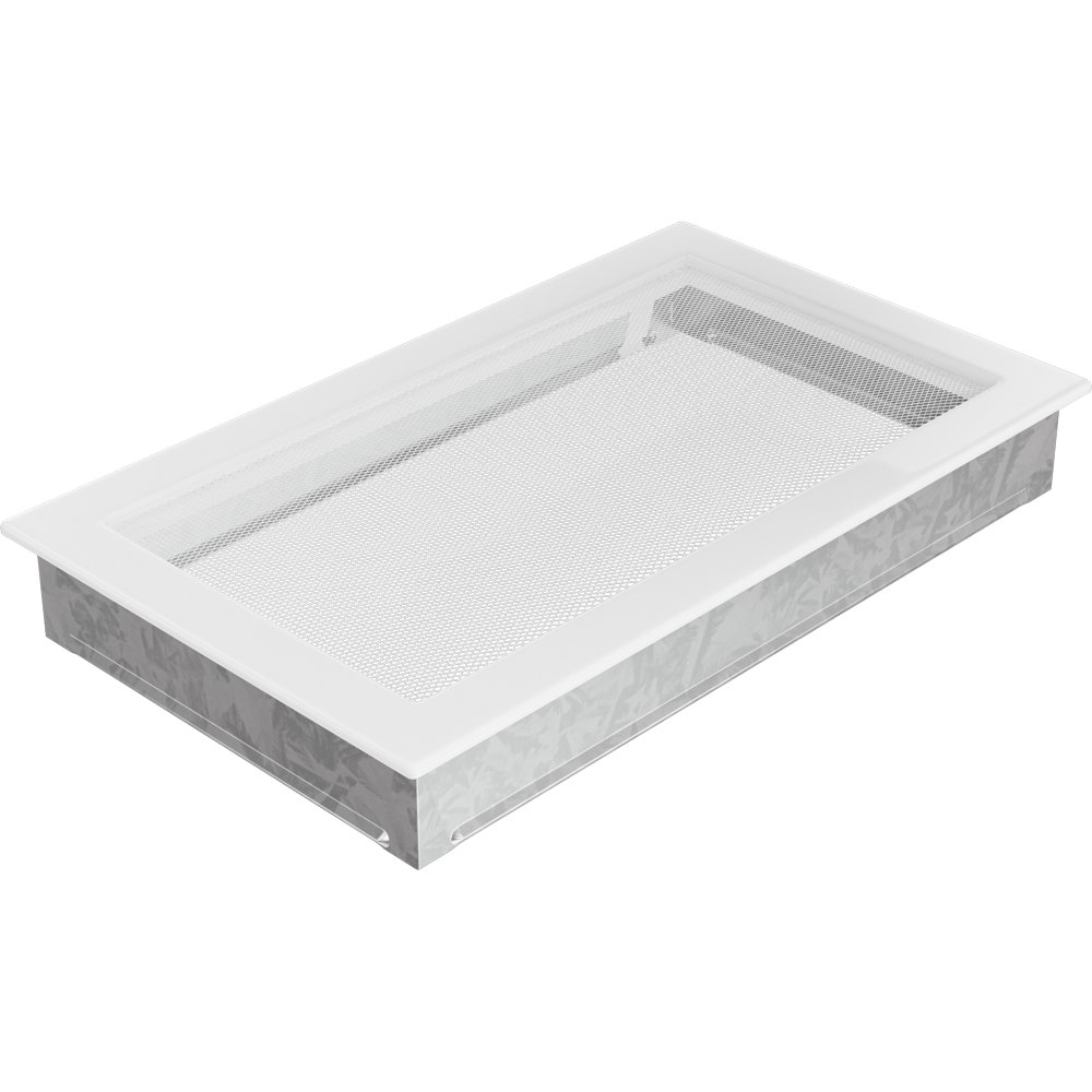 Kratki.pl KRATKA KOMINKOWA PROSTOKĄTNA BIAŁA 220X370 MM 22/37B