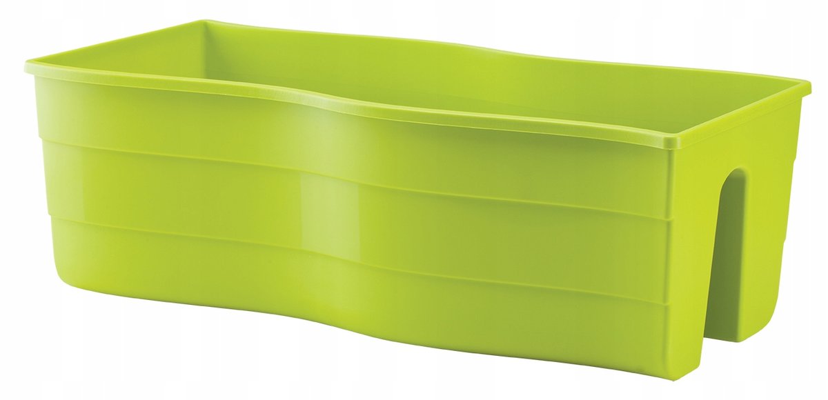 Form-Plastic Doniczka balustradowa Fala 60 pistacjowa