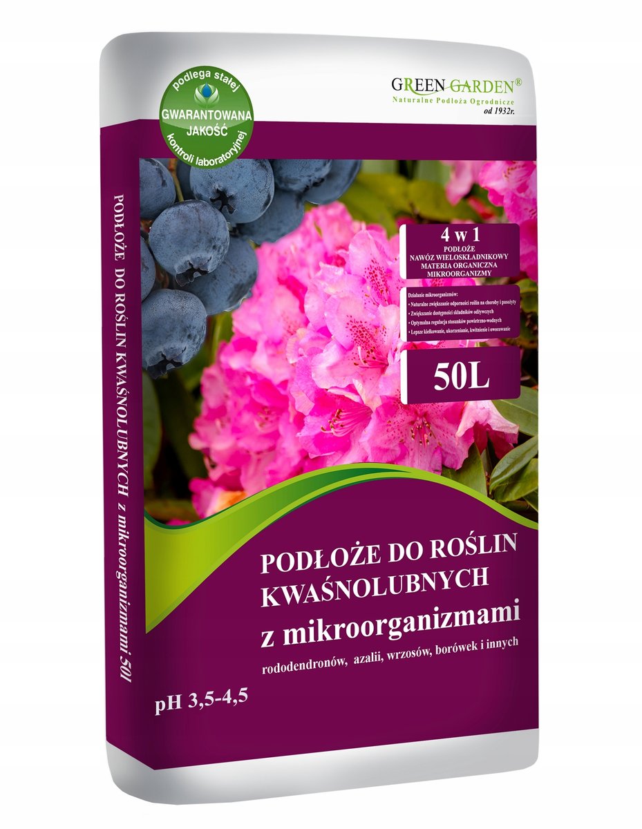 Green Garden PODŁOŻE Z MIKROORGANIZMAMI DO ROŚLIN KWASOLUBNYCH 50L 35210848