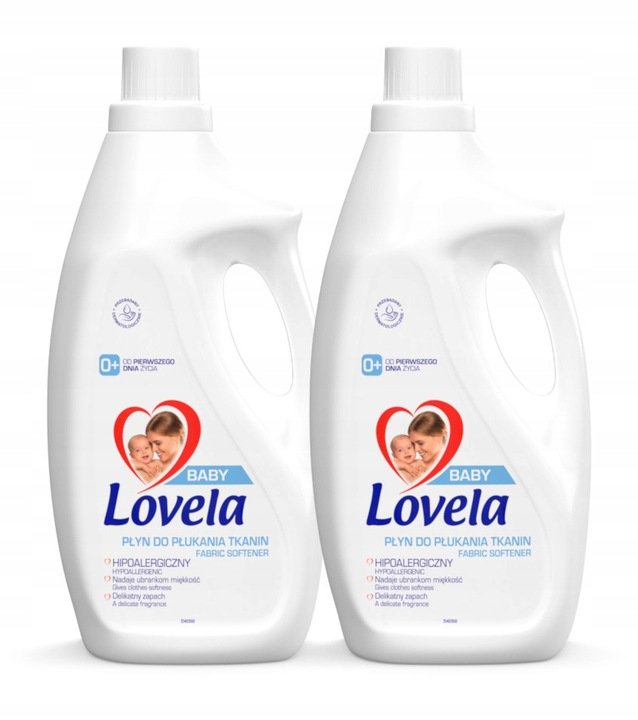 Lovela Płyn Hipoalergiczny do Płukania Tkanin 2x2L