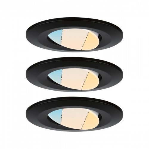 Paulmann Calla spot LED 3 szt. IP65 CCT czarny