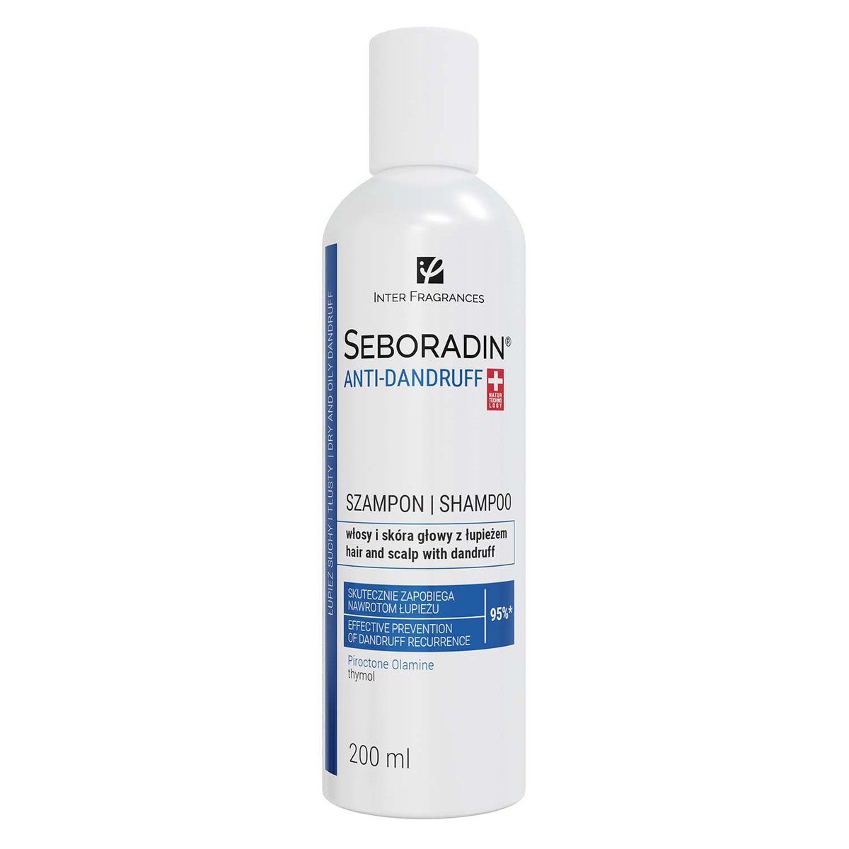 Lara Edyta Pawluśkiewicz SEBORADIN Anti-Dandruff Szampon Przeciwłupieżowy, 200 ml