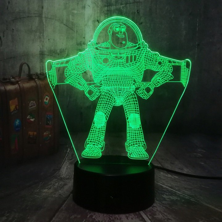Lampka Nocna 3D Led Toy Story Buzz Astral Imię