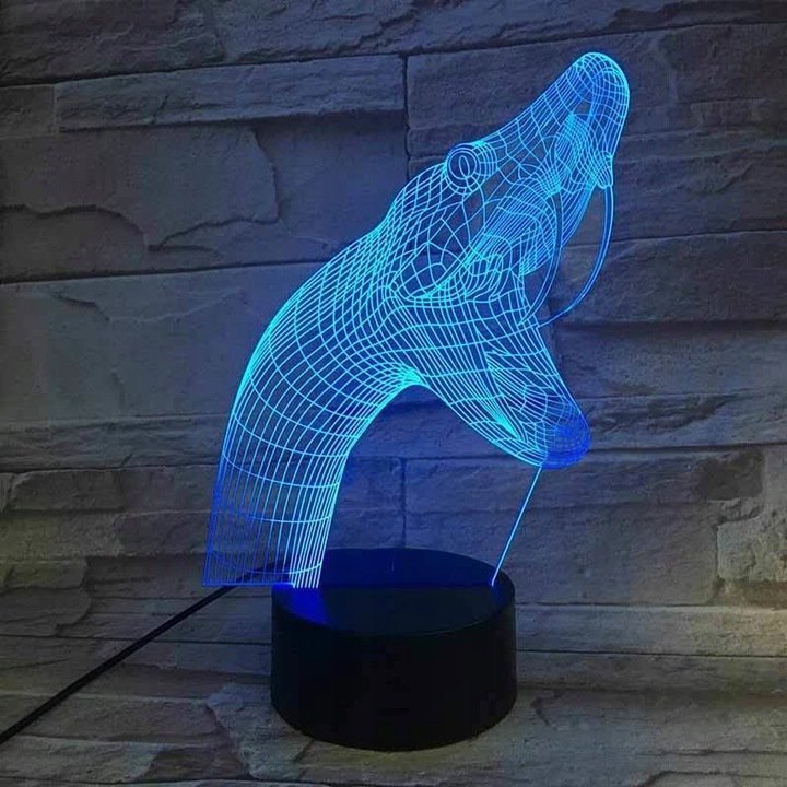 Lampka Nocna z Imieniem Wąż Kobra 3D Led Grawer