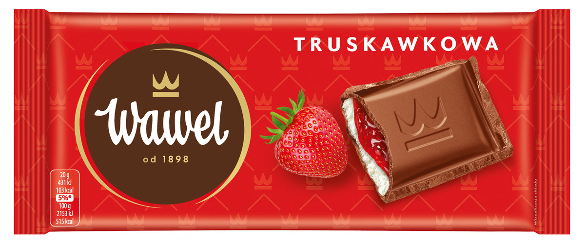 Wawel Czekolada Truskawkowa 100g