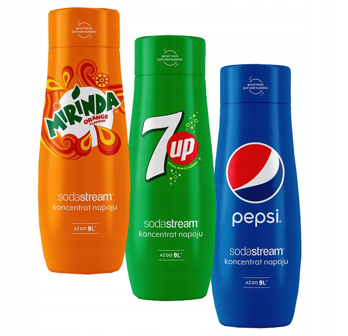 Syropy do saturatora Sodastream Pepsi Mirinda 7UP