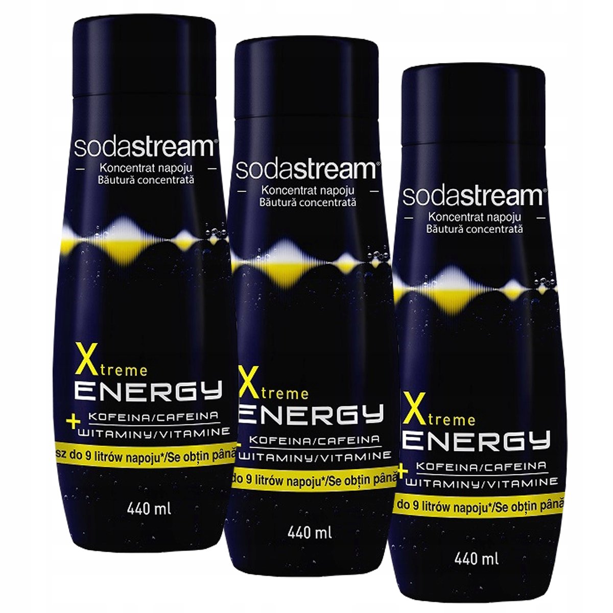 Syrop koncentrat SodaStream saturator Energy 3 szt