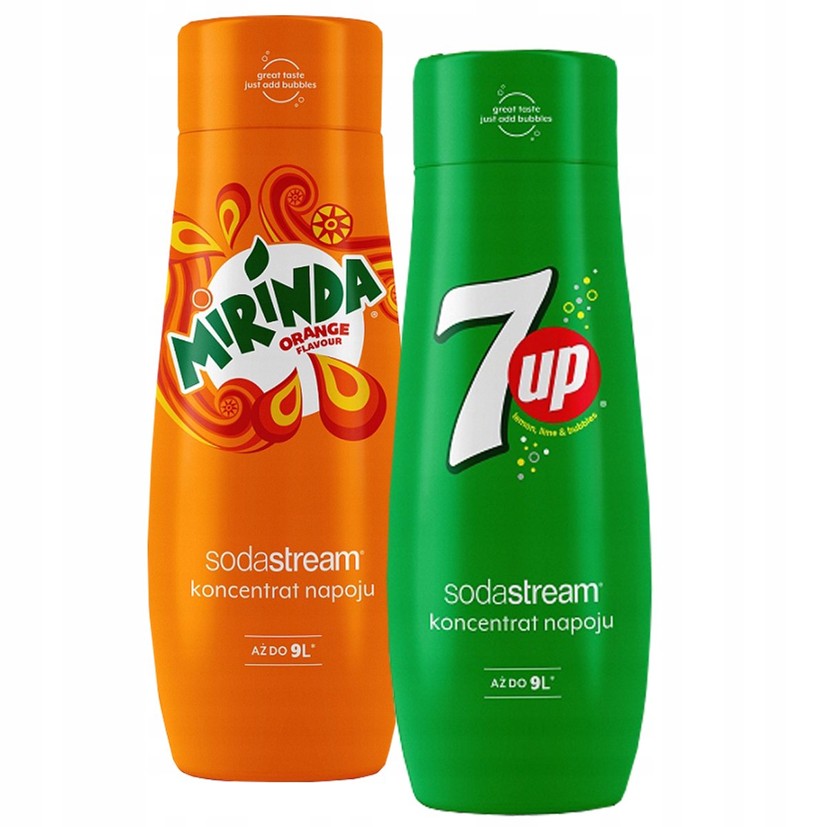 Syropy do saturatora Sodastream Mirinda + 7UP
