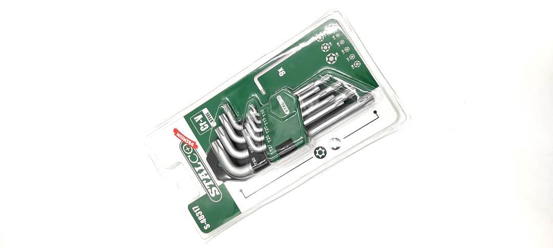 Stalco Klucze Imbus Torx Z Otworem Krótkie 9 Sztuk