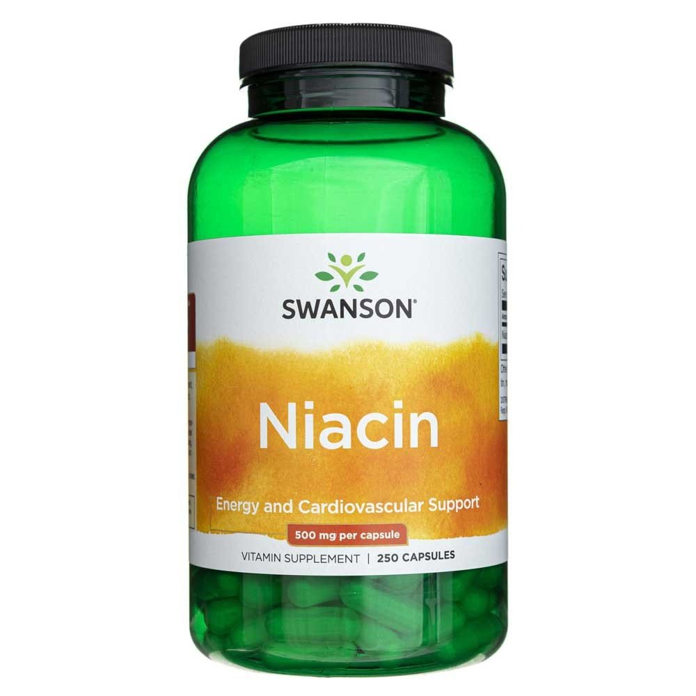 Swanson, Niacyna (Witamina B3) 500 mg, 250 kaps.