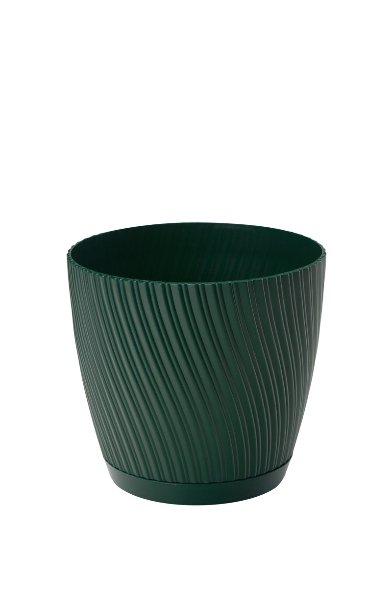 Doniczka Okrągła Mika 19 Z Podstawką Leśny Mech