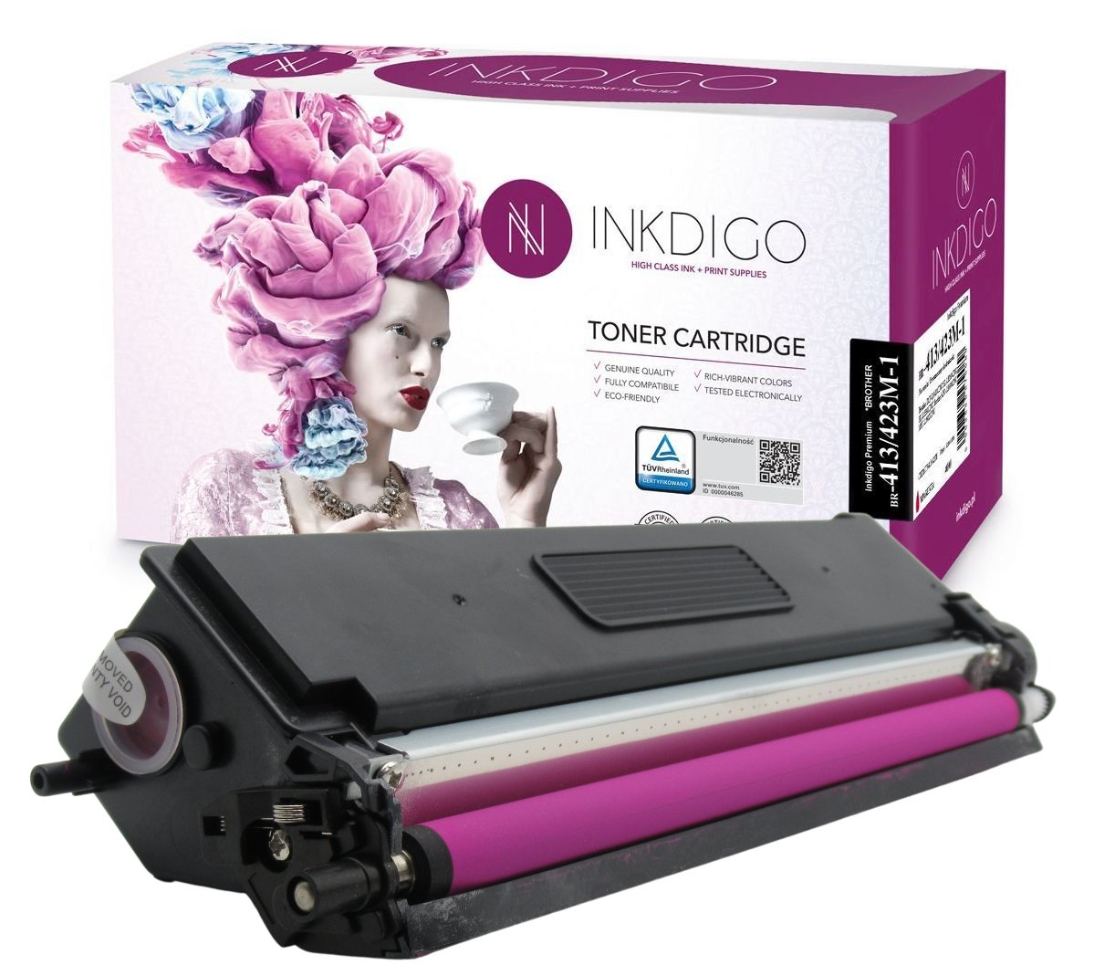 INKDIGO TN-413M / TN-423M zgodny Toner do Brother DCP-L8410 HL-L8260 MFC-L8690 Magenta