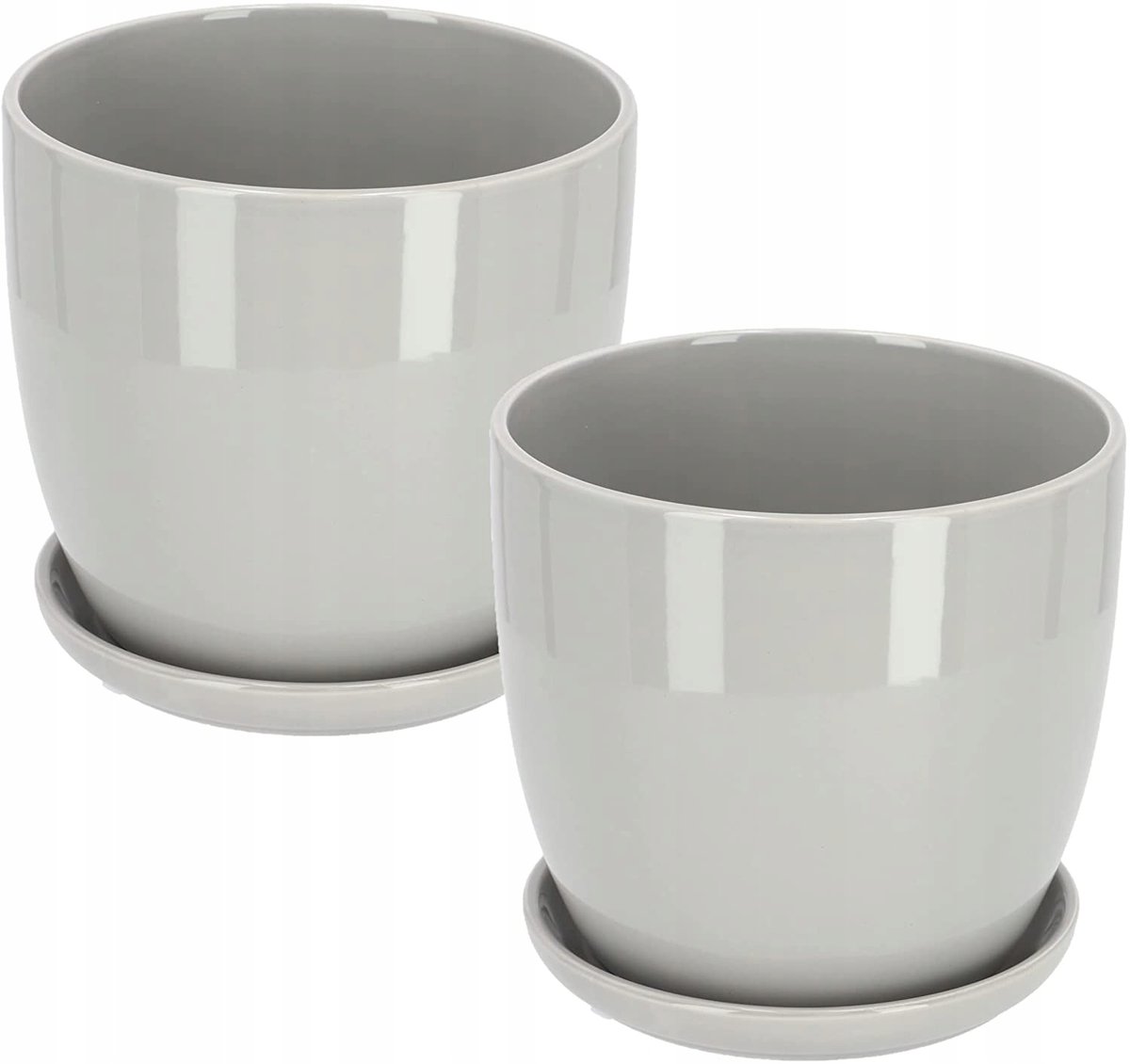 2X Doniczka 13 Donica Osłonka Ceramiczna Podstawka