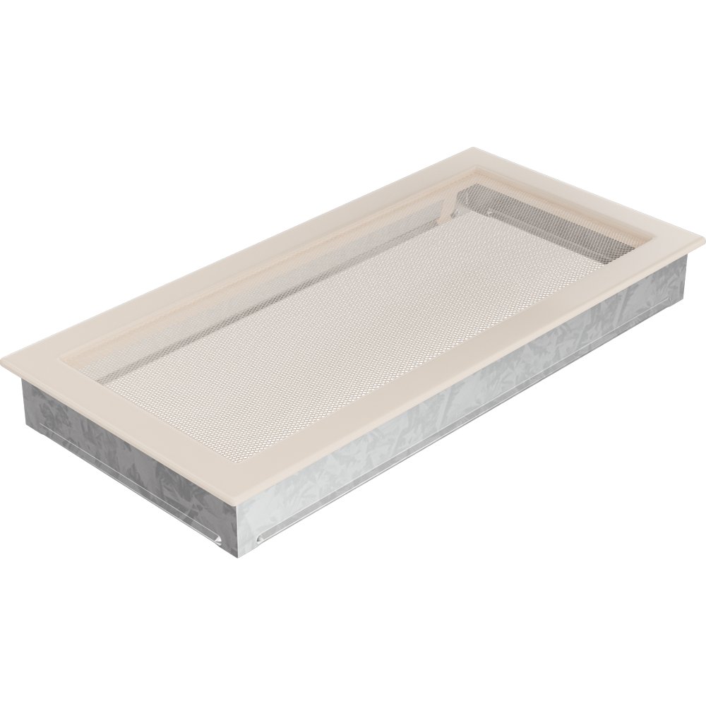 Kratki.pl KRATKA KOMINKOWA PROSTOKĄTNA KREMOWA 220X450 MM 22/45K
