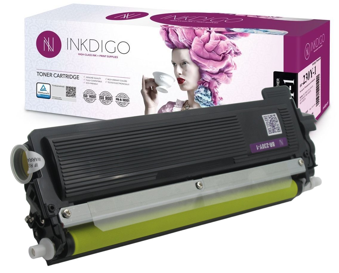 INKDIGO TN-230Y zgodny Toner do Brother DCP-9010 HL-3040 MFC-9120 Yellow
