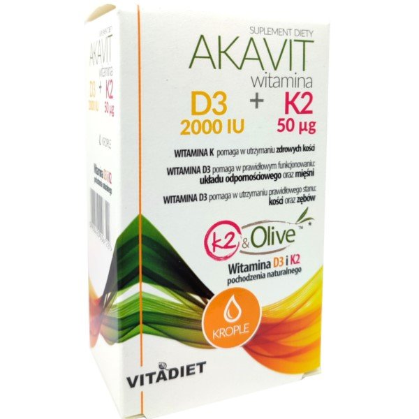 Akavit witamina D3 2000 IU + K2 50 µg 29,4 ml