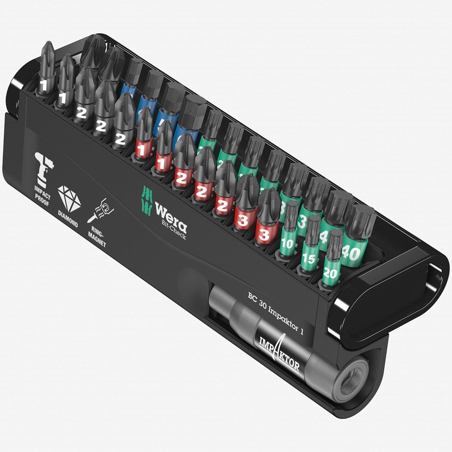 Wera ZESTAW BITÓW BIT-CHECK 30 IMPAKTOR 1 W05057690001