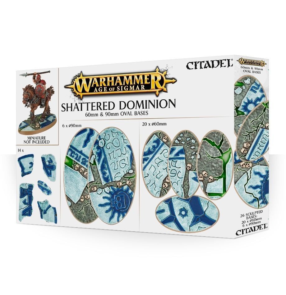 Games Workshop Aos: Shattered Dominion: 60 & 90mm Oval (66-98) 99120299035