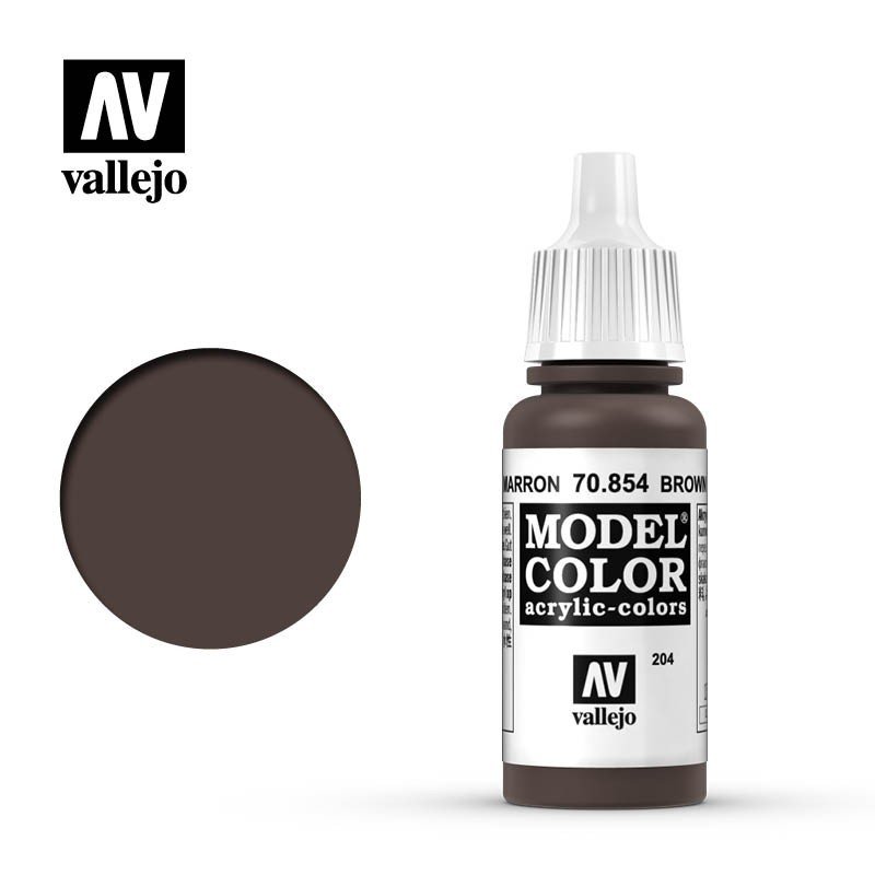 Vallejo Glazura - Brown nr 70854 (204) / 17ml Vallejo 70854