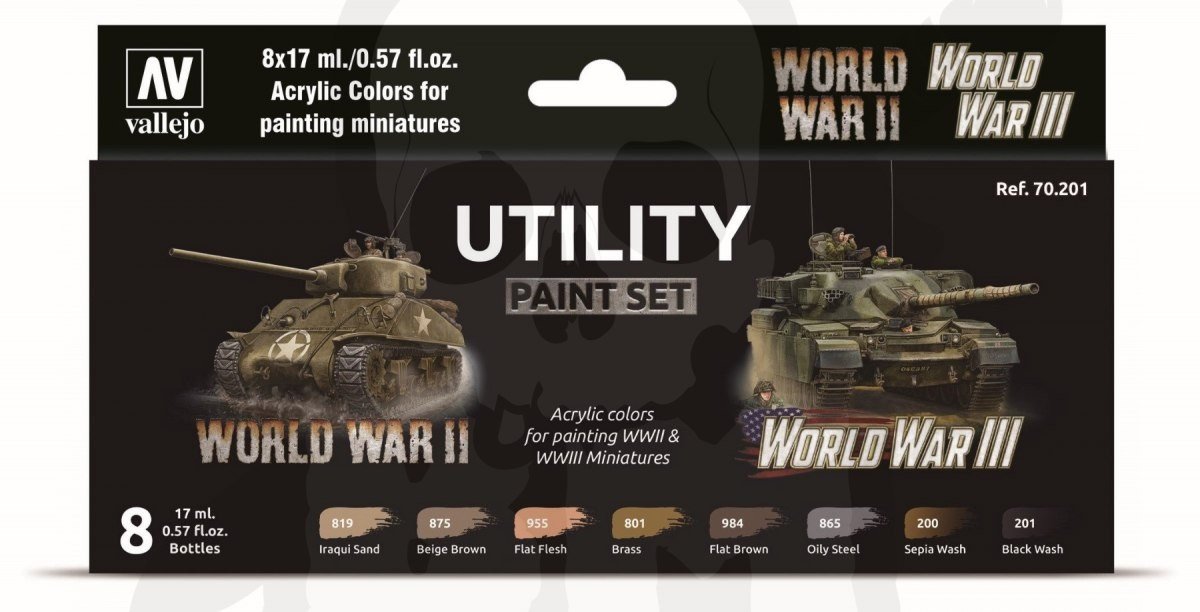 Vallejo Zestaw farb Utility Paint Set WWII & WWIII Vallejo 70201