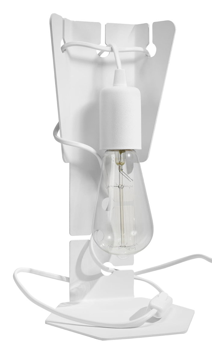 Sollux Lighting Lighting Nowoczesna Oprawa Lampa biurkowa ARBY biała lampka nocna oprawa E27 LED idealna do salonu korytarza sypialni oświetlanie minimalistyczny design LED Ligthing SL.0879