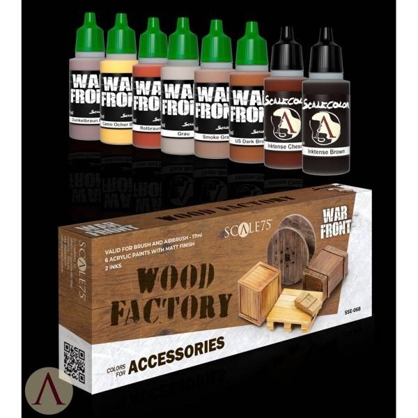 Scale 75 Wood Factory Paint Set