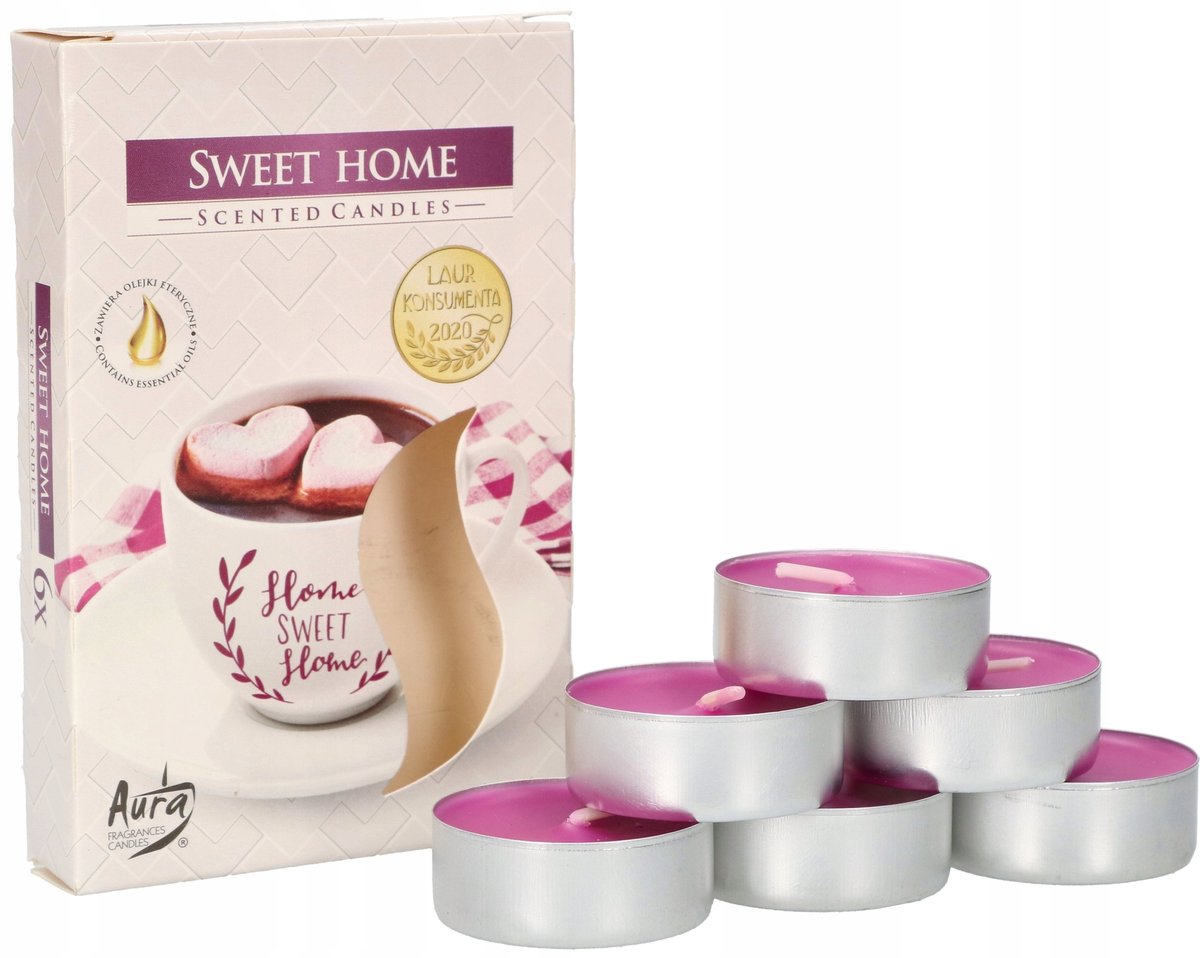 6X TEALIGHT PODGRZEWACZE ŚWIECZKI ZAPACHOWE WKŁAD