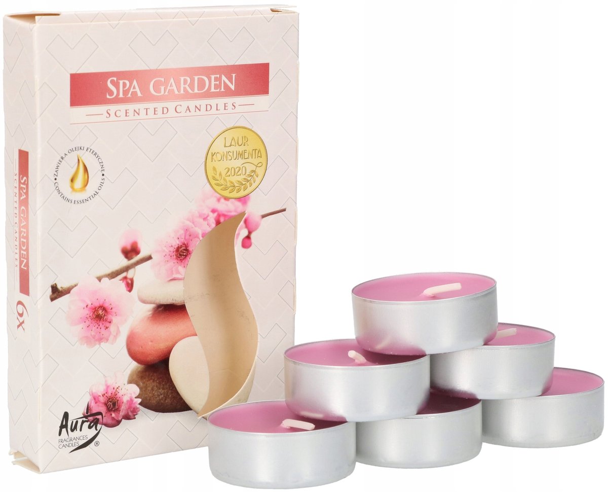 6X TEALIGHT PODGRZEWACZE ŚWIECZKI ZAPACHOWE WKŁAD