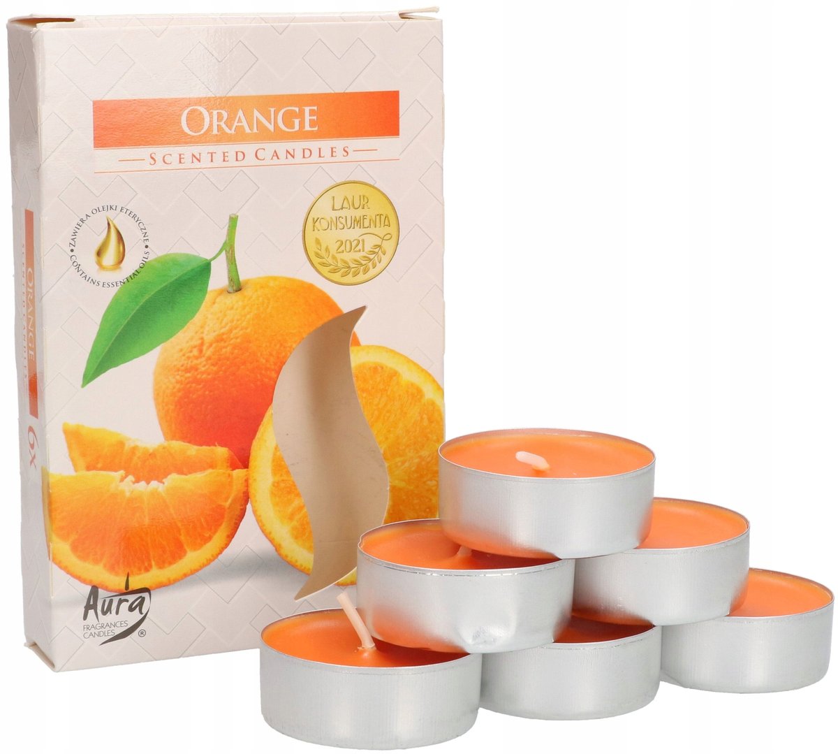 6X TEALIGHT PODGRZEWACZE ŚWIECZKI ZAPACHOWE WKŁAD
