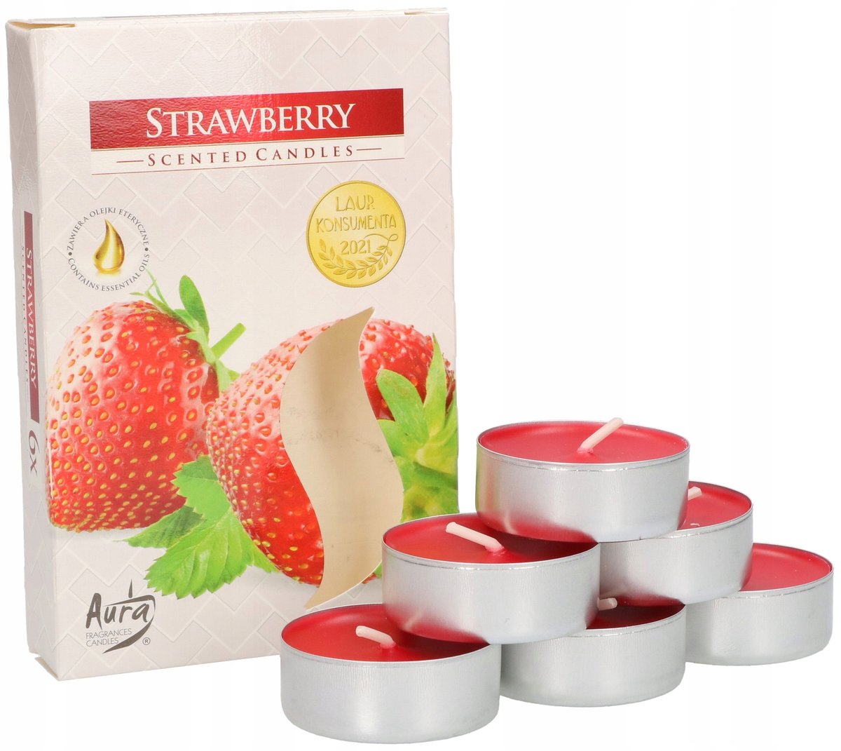 6X TEALIGHT PODGRZEWACZE ŚWIECZKI ZAPACHOWE WKŁAD