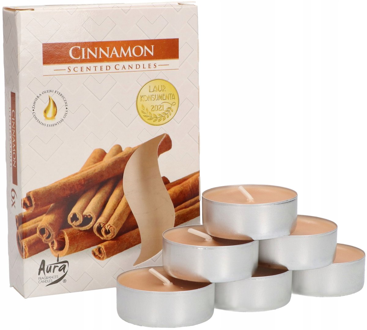6X TEALIGHT PODGRZEWACZE ŚWIECZKI ZAPACHOWE WKŁAD