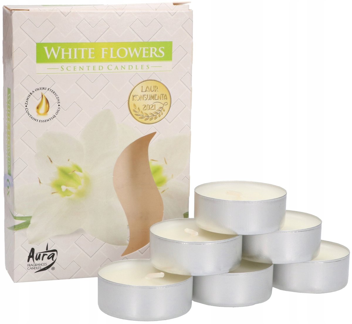 6X TEALIGHT PODGRZEWACZE ŚWIECZKI ZAPACHOWE WKŁAD