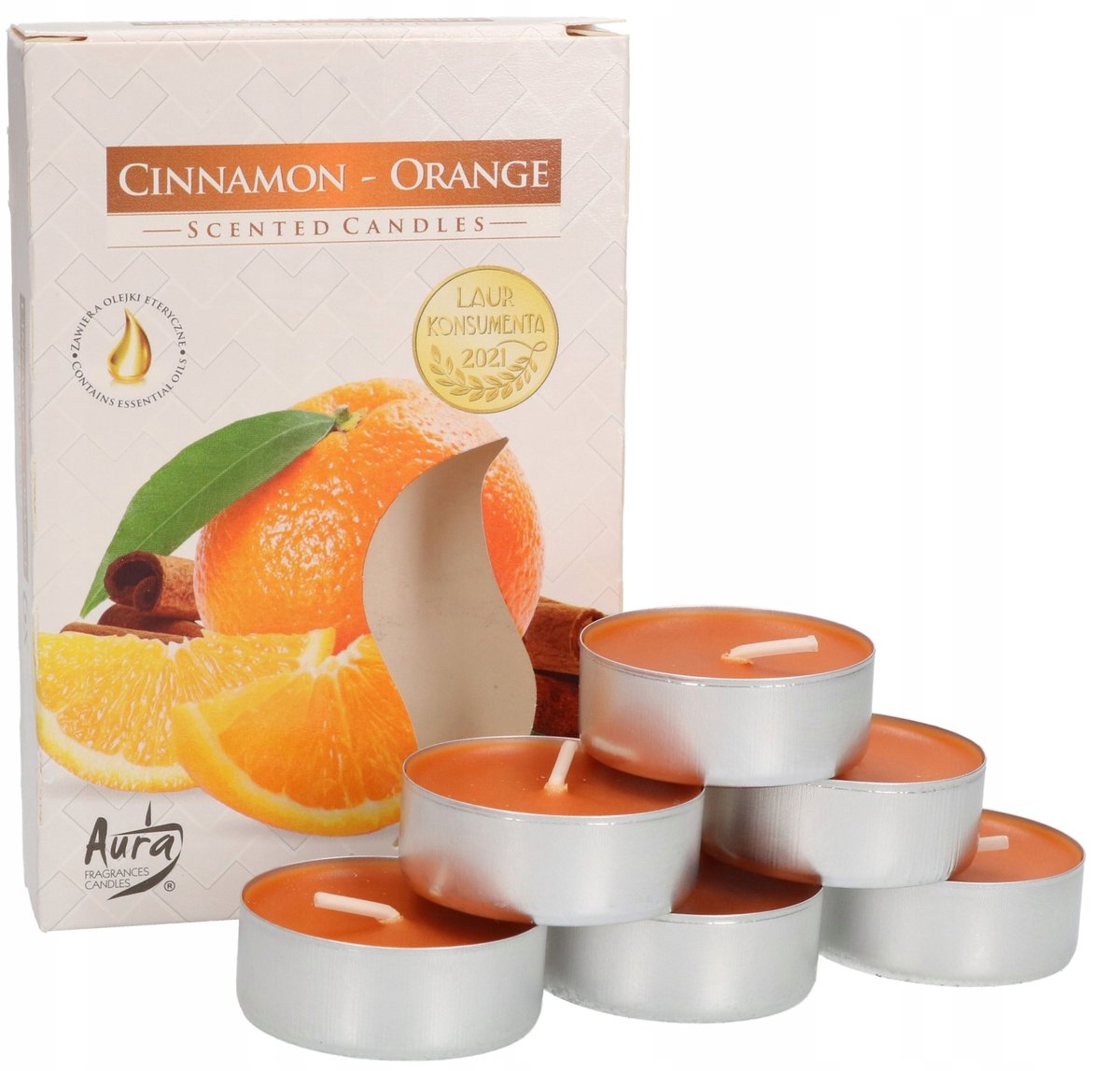 6X TEALIGHT PODGRZEWACZE ŚWIECZKI ZAPACHOWE WKŁAD