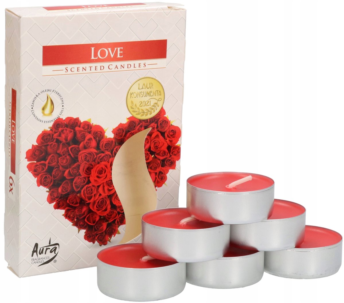 6X TEALIGHT PODGRZEWACZE ŚWIECZKI ZAPACHOWE WKŁAD