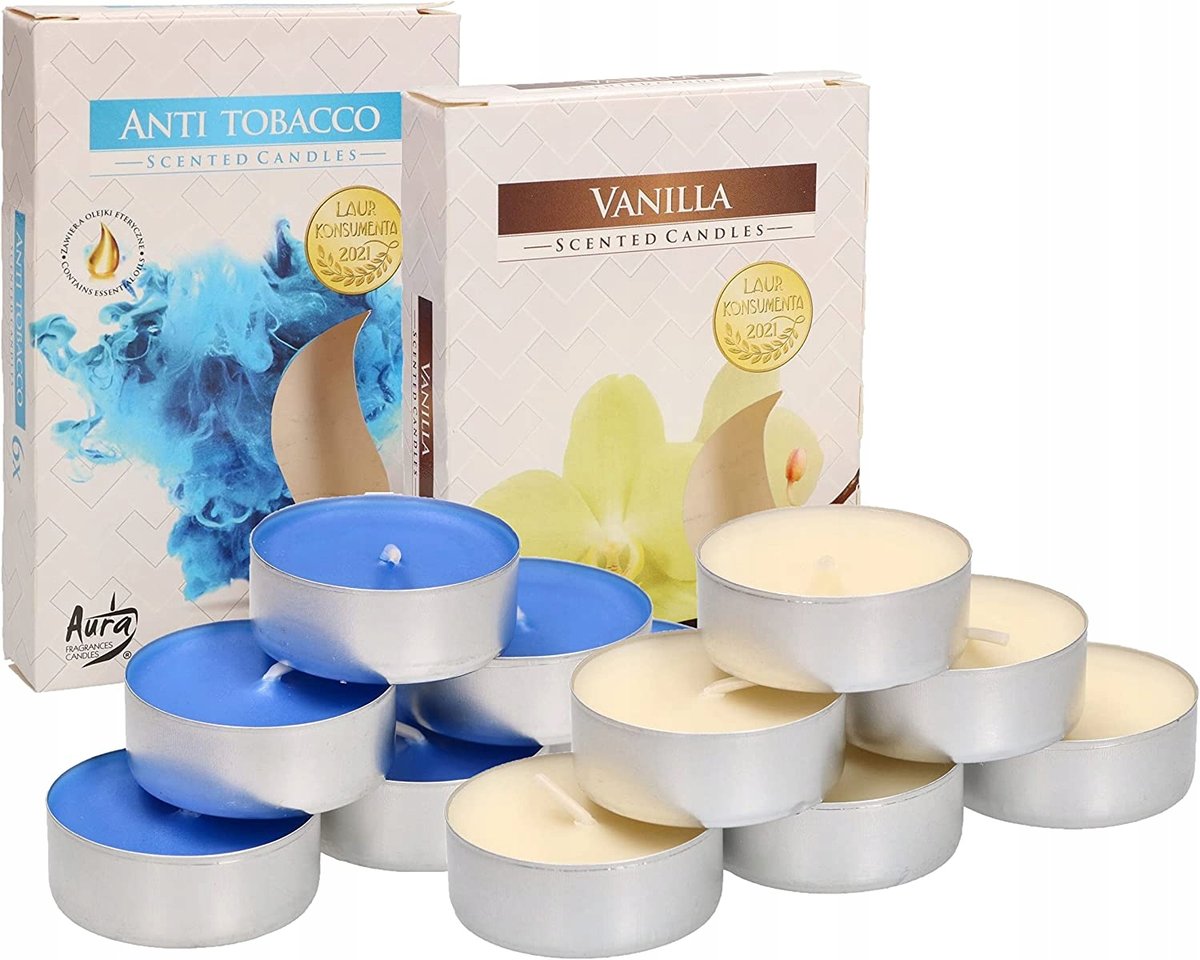 12X TEALIGHT PODGRZEWACZE ŚWIECZKI ZAPACHOWE WKŁAD
