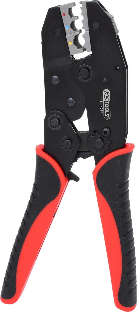 KS TOOLS Szczypce zaciskowe dla izolowanych ko?cówek kabla, 220mm