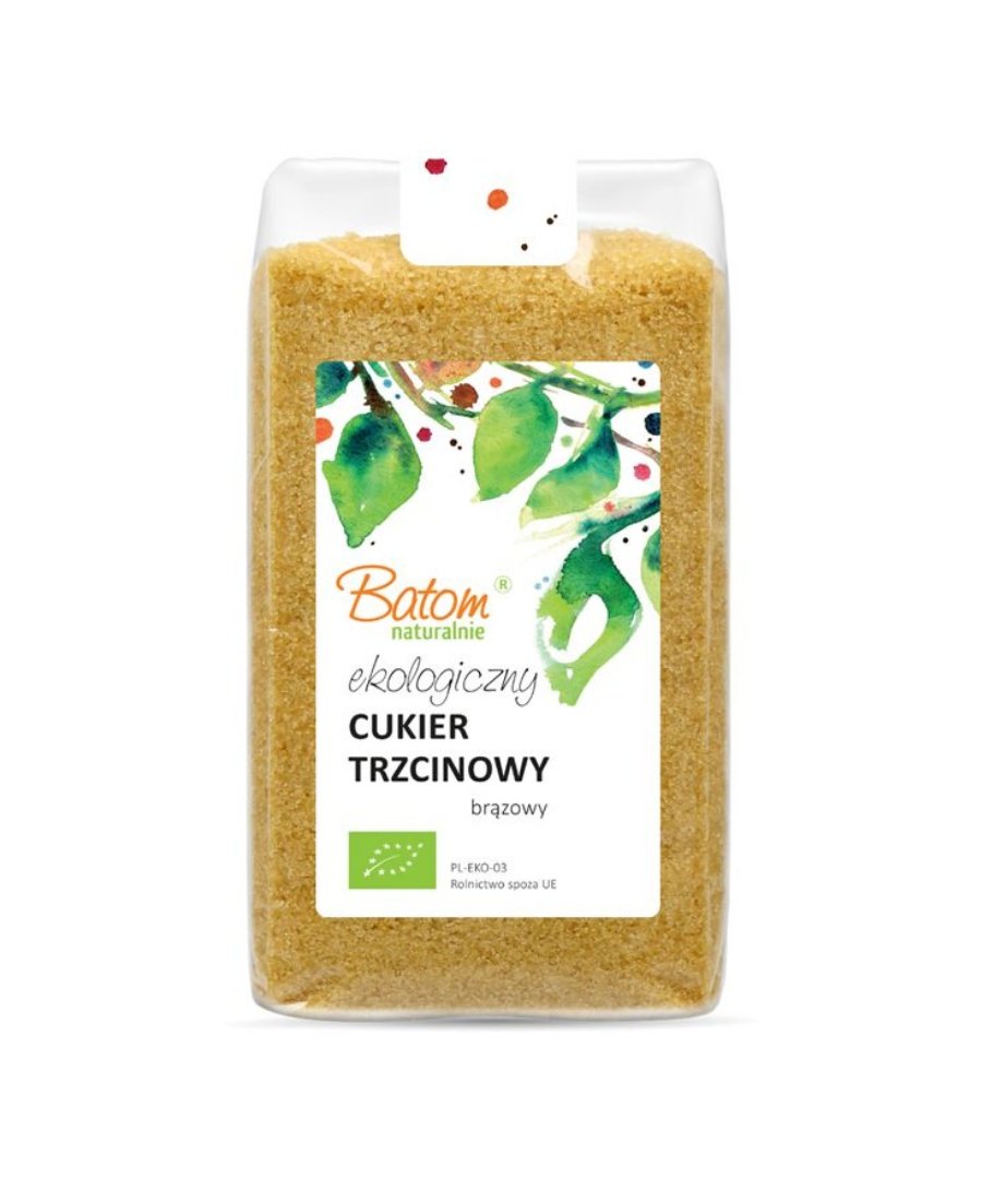 Batom, Cukier trzcinowy brązowy BIO, 500 g