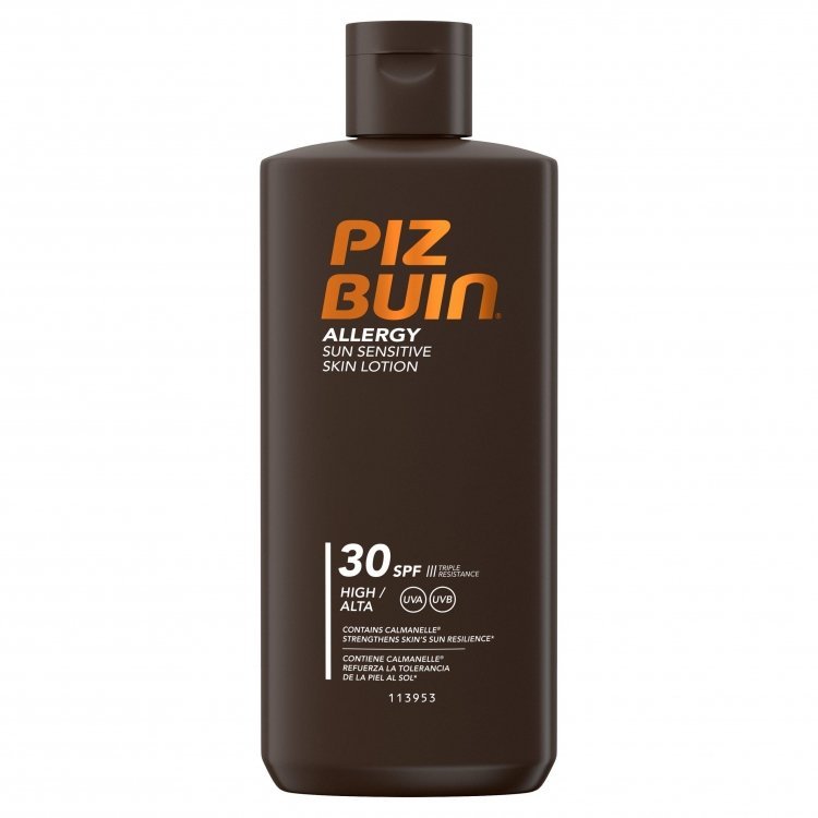Piz Buin Allergy Sun Sensitive Skin Lotion SPF30 preparat do opalania ciała 200 ml dla kobiet
