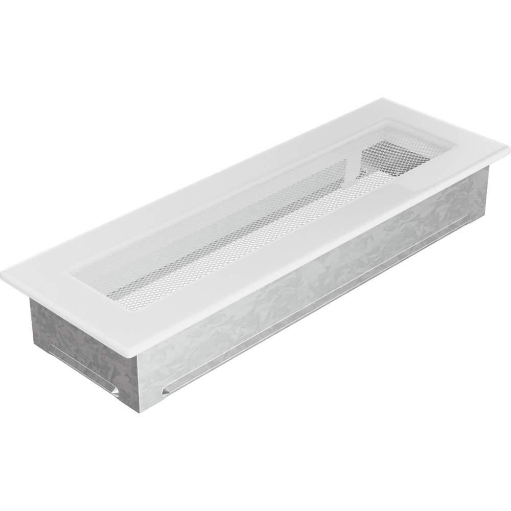 Kratki.pl KRATKA KOMINKOWA PROSTOKĄTNA BIAŁA 110X320 MM 32B