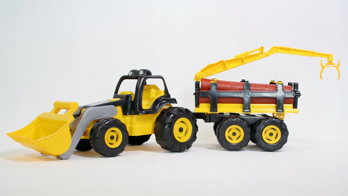 Фото - Машинка Macyszynt Toys Traktor Steyr z łyżką i drewnem - Bartex 